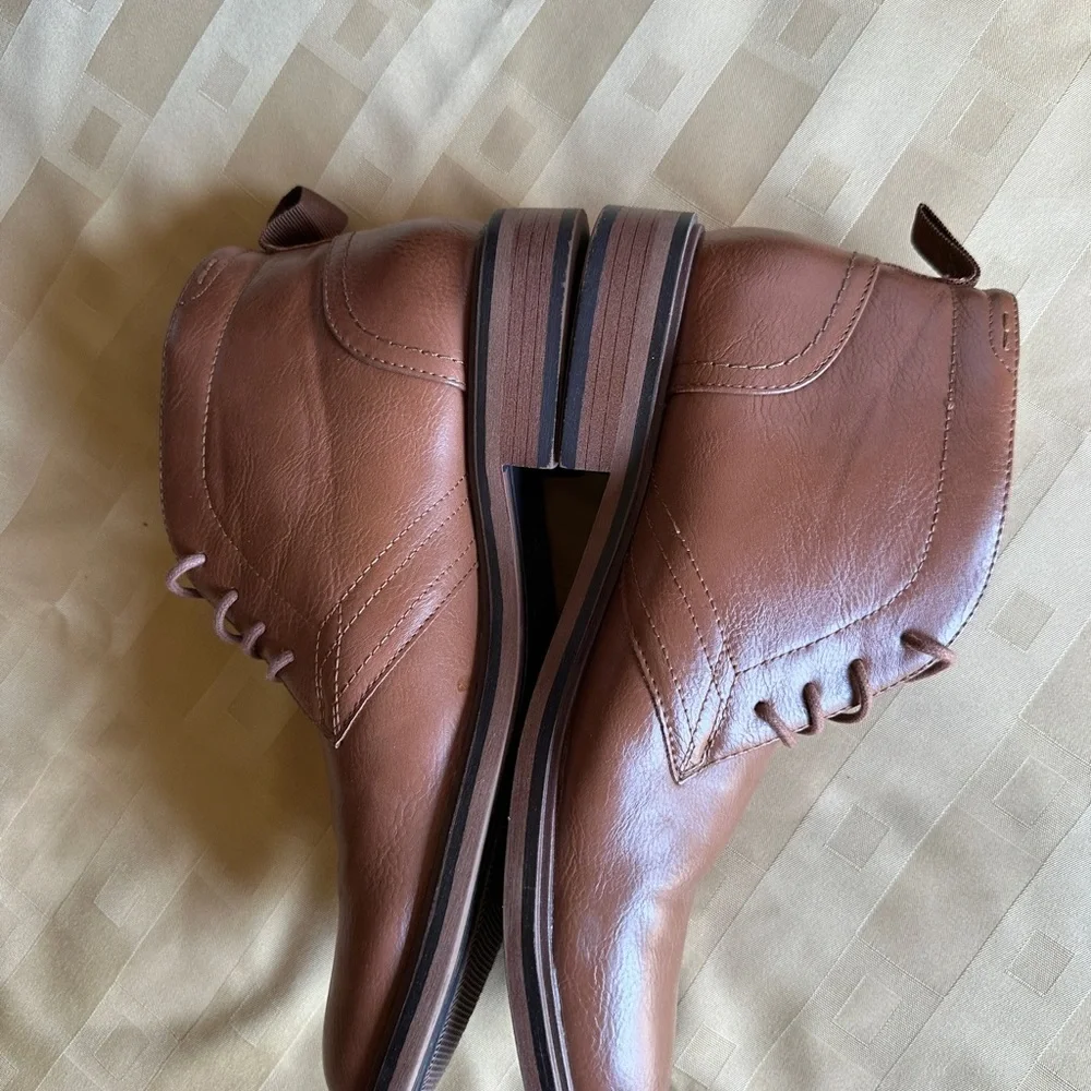 Men's Sonoma Brown Leather Shoes Size 9M‎